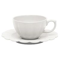 Пара чайная (чашка 220мл и блюдце 16см), фарфор, серия FLORA декор CAMELIA