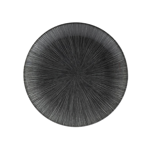 Тарелка мелкая 21,7см, без борта, цвет Agano Black, Studio Prints