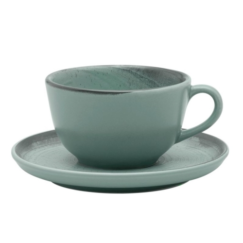 Пара чайная (чашка 200мл и блюдце 14см), серия FLAT декор PACIFICO, керамика Пара чайная (чашка 200мл и блюдце 14см), серия FLAT декор PACIFICO, керамика