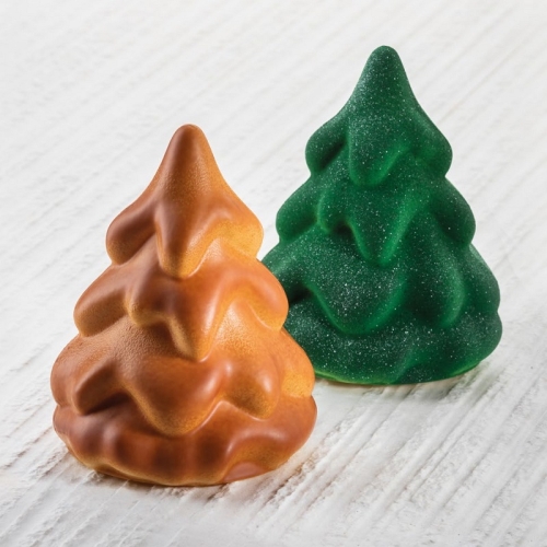 Форма д/шок. 3D "Ёлка" d95мм h120мм, 100гр, 2 двойные формы, пластик