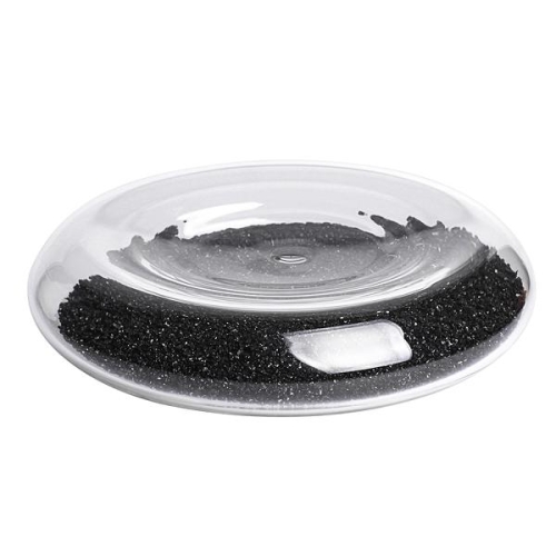 Подиум термальный d16,5см h4см, с черным песком, боросиликатное стекло Подиум термальный d16,5см h4см, с черным песком, боросиликатное стекло