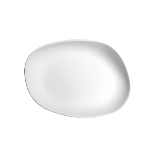 Тарелка мелкая 14х11см h3см, фарфор, серия Yayoi, цвет белый матовый