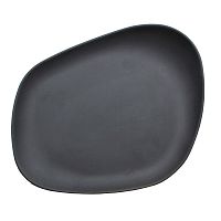 Тарелка мелкая Beltz 23х20см h3,5см, фарфор, серия Yayoi, цвет черный матовый