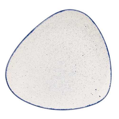 Тарелка мелкая треугольная 31,1см, без борта, Stonecast Hints, цвет Indigo Blue