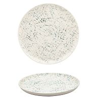 Тарелка мелкая 20см, серия FLAT декор TIE-DYE, керамика