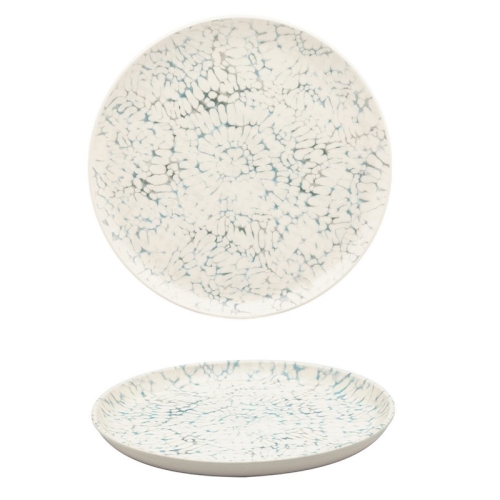 Тарелка мелкая 20см, серия FLAT декор TIE-DYE, керамика Тарелка мелкая 20см, серия FLAT декор TIE-DYE, керамика