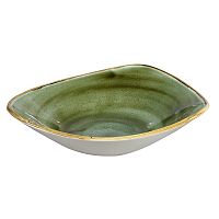 Салатник треугольный 0,60л d23,5см, без борта, Stonecast, цвет Samphire Green