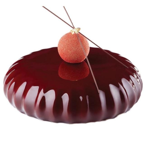 Форма для мороженого/суфле 3D "Плиссе" d180мм h47мм (объем 1л), силикон Форма для мороженого/суфле 3D "Плиссе" d180мм h47мм (объем 1л), силикон