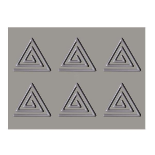 Форма силиконовая "Gourmand Спираль треугольник" 135х120мм h5мм, 25мл, 6 ячеек Форма силиконовая "Gourmand Спираль треугольник" 135х120мм h5мм, 25мл, 6 ячеек