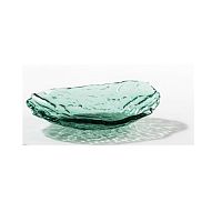 Салатник стеклянный овальный «Море» зеленый 0,25л 23х17см, Mar-Green
