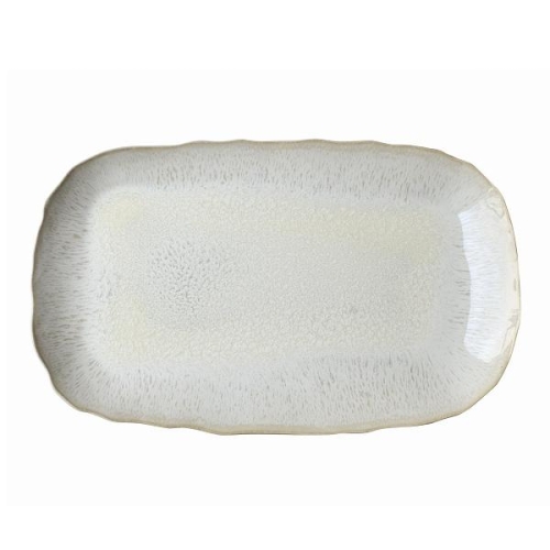 Блюдо прямоугольное 40х25см, керамика, цвет PERLE, Plume