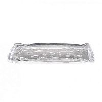 Блюдо стеклянное «Лед» прозрачное 34х11см h2см, Frost