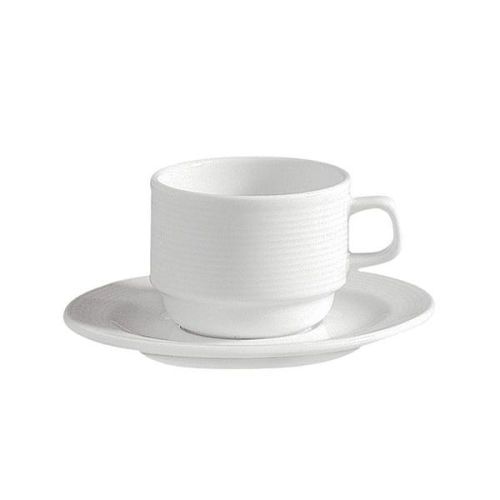 Чашка чайная 210мл Coral, стэкбл (блюдце 15см)