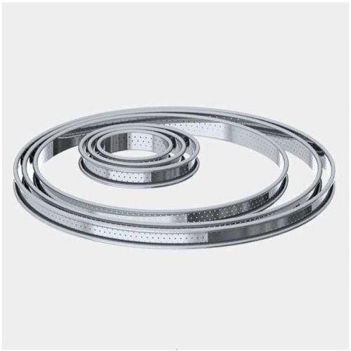 Форма кондитерская "Круг" d 8см h2см, перфорированный борт, нерж.сталь