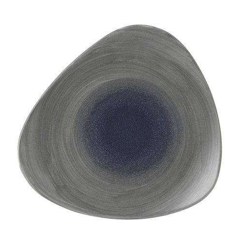 Тарелка мелкая треугольная 31,1см, без борта, Stonecast Aqueous, цвет Fjord