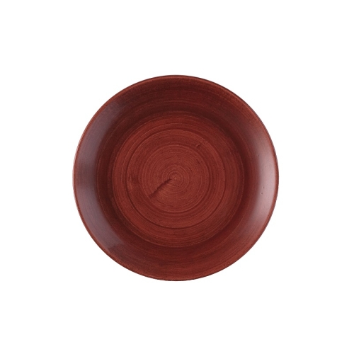 Тарелка мелкая 21,7см, без борта, Stonecast Patina, цвет Rust Red