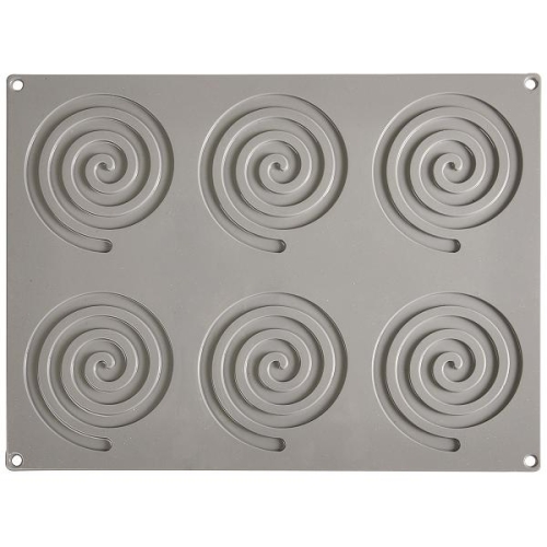Форма силиконовая "Gourmand Спираль" d120/110мм h3,5мм, 15мл, 6 ячеек