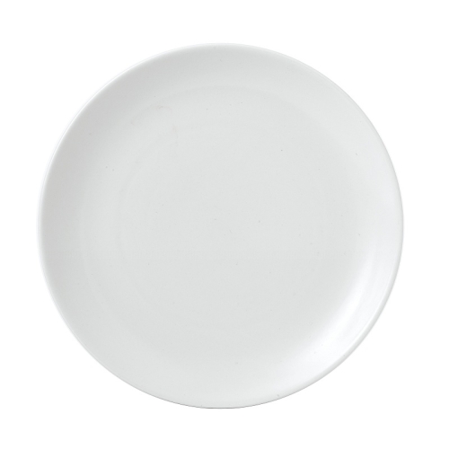 Тарелка мелкая 26см, без борта, Vellum, цвет White полуматовый