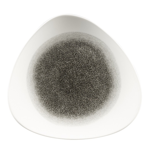 Тарелка мелкая треугольная 31,1см, без борта, цвет Raku Quartz Black, Studio Prints Тарелка мелкая треугольная 31,1см, без борта, цвет Raku Quartz Black, Studio Prints