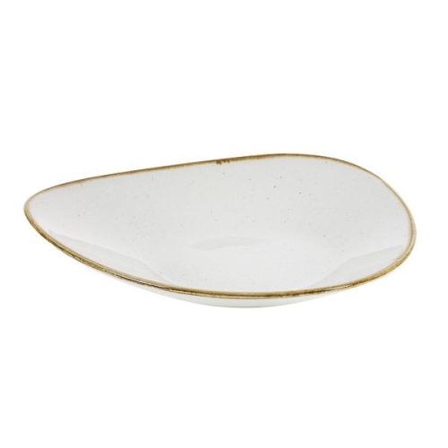 Салатник треугольный мелкий 27,2х26,7см, без борта, Stonecast, цвет Barley White