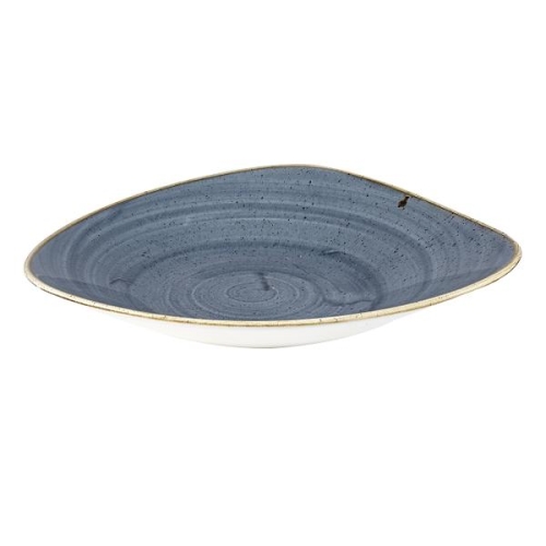 Салатник треугольный мелкий 27,2х26,7см, без борта, Stonecast, цвет Blueberry