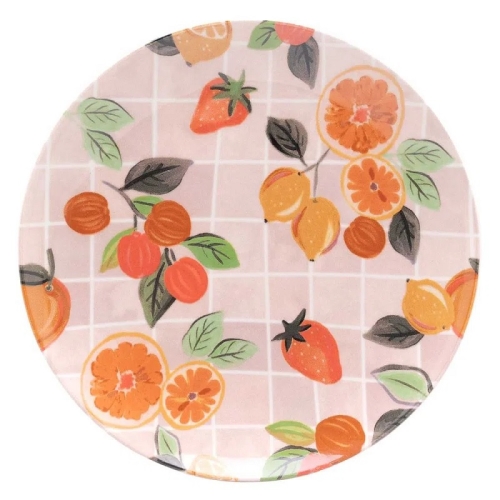 Тарелка мелкая 26см, серия UNNI, декор PIQUENIQUE, керамика