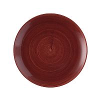 Тарелка мелкая 28,8см, без борта, Stonecast Patina, цвет Rust Red