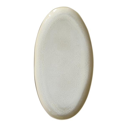 Блюдо овальное 55х27,5см, керамика, цвет PERLE, Plume