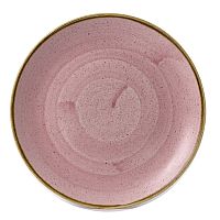 Тарелка мелкая 26см, без борта, Stonecast, цвет Petal Pink