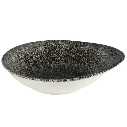 Салатник 0,30л 18х16,8см, без борта, цвет Raku Quartz Black, Studio Prints