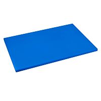 Доска разделочная 500х350мм h18мм, полиэтилен, цвет синий