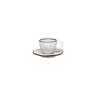 Пара кофейная (чашка 75мл и блюдце 12см), серия RYO декор MARESIA, фарфор