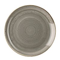 Тарелка мелкая 32,4см, без борта, Stonecast, цвет Peppercorn Grey
