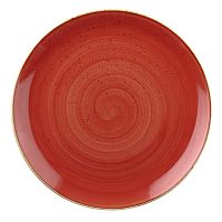 Тарелка мелкая 21,7см, без борта, Stonecast, цвет Berry Red