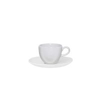 Пара кофейная (чашка 75мл и блюдце 12см), серия RYO декор WHITE, фарфор