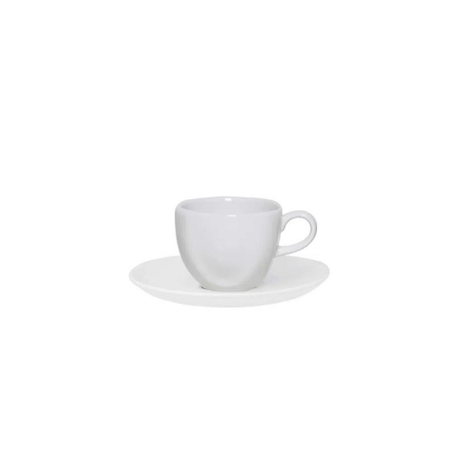 Пара кофейная (чашка 75мл и блюдце 12см), серия RYO декор WHITE, фарфор