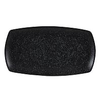Блюдо прямоугольное узкое 35,5х19см, без борта, Menu Shades, цвет Caldera Ash Black