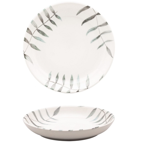 Тарелка глубокая 20,5см, серия FLAT Shape, декор SAMAMBAIA, керамика