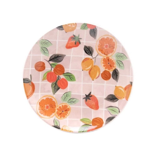 Тарелка мелкая 19см, серия UNNI, декор PIQUENIQUE, керамика