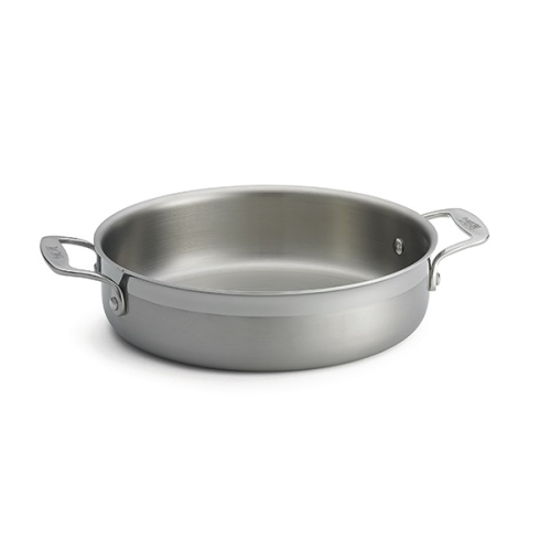 Лоток для жарки "TRI-PLY" d25,5см h6,5см 3,4л, круглый, с ручками, нерж.сталь Лоток для жарки "TRI-PLY" d25,5см h6,5см 3,4л, круглый, с ручками, нерж.сталь