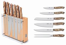 Набор ножей 6 предметов "Nature" с деревянными ручками, с подставкой