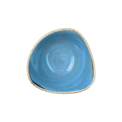 Салатник треугольный 0,26л d15,3см, без борта, Stonecast, цвет Cornflower Blue