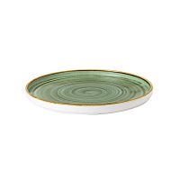 Тарелка мелкая CHEFS Walled d21см h2см, с прямым бортом, Stonecast, цвет Samphire Green