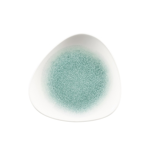 Тарелка мелкая треугольная 19,2см, без борта, цвет Raku Jade Green, Studio Prints
