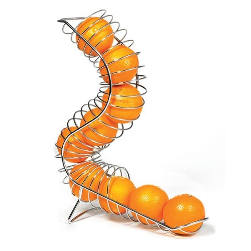 Ваза для фруктов вертикальная "Miranda" 16х36см h43см, хром.сталь Ваза для фруктов вертикальная "Miranda" 16х36см h43см, хром.сталь