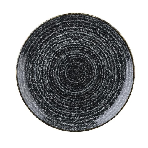 Тарелка мелкая 28,8см, без борта, цвет Charcoal Black, Studio Prints