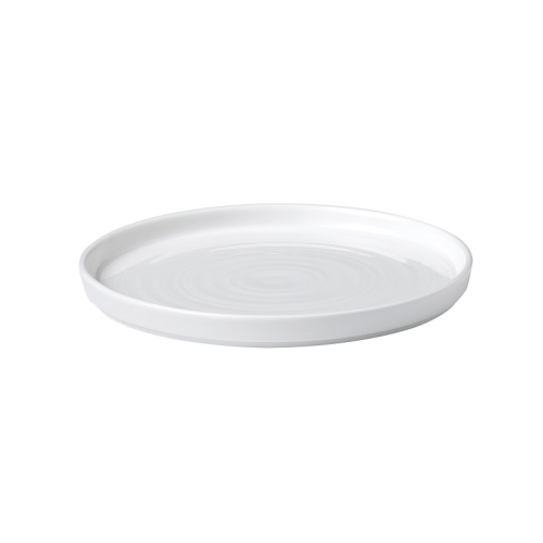 Тарелка мелкая CHEFS Walled d21см h2см, с прямым бортом, цвет White