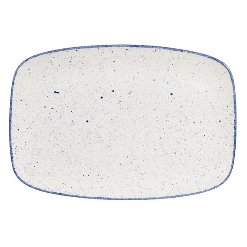 Блюдо прямоугольное CHEFS 35,5х24,5см, без борта, Stonecast Hints, цвет Indigo Blue