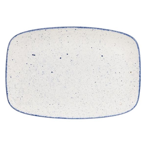 Блюдо прямоугольное CHEFS 35,5х24,5см, без борта, Stonecast Hints, цвет Indigo Blue