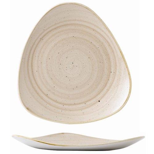 Тарелка мелкая треугольная 31,1см, без борта, Stonecast, цвет Nutmeg Cream